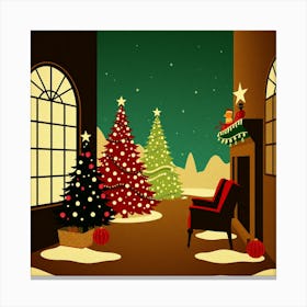 Christmas Scene Canvas Print