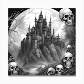 Castle Of Skulls 5 Canvas Print