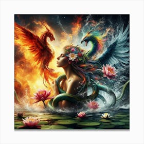 Phoenix And Lily Canvas Print