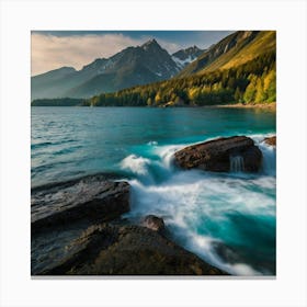 Sunrise In Alaska Canvas Print