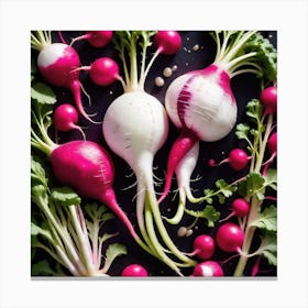 Radishes 45 Canvas Print