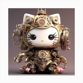 Hello Kitty Steampunk 11 Canvas Print