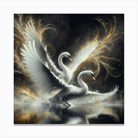 Swans Canvas Art Canvas Print