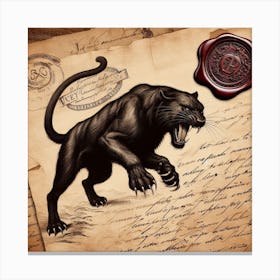 Angry Beast 3 Canvas Print