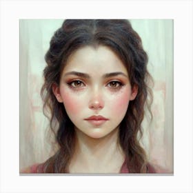 Portrait Of A Girl 11 Canvas Print