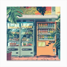 Vending Machine Canvas Print