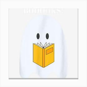 Booooks! Ghost Reading Books Halloween Costume Book Readers Canvas Print