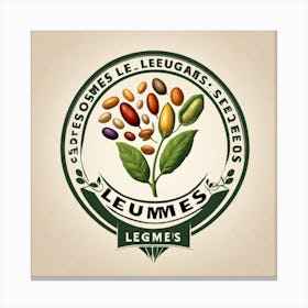 Legumes As A Logo (33) Canvas Print