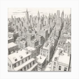 New York City Skyline 1 Canvas Print