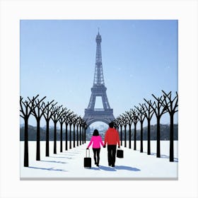 Paris Eiffel Tower 2 Canvas Print