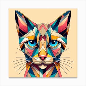 Geometric Art Cat 1 Canvas Print