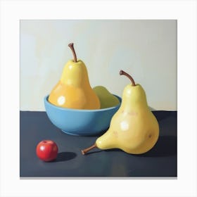 Pears In A Bowl Canvas Print