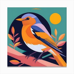 Bird On A Branch 7 Canvas Print