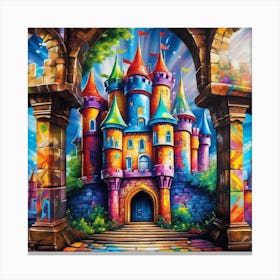 Castle In The Sky 32 Canvas Print