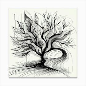 Abstract tree 5 Canvas Print