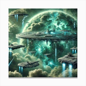 Uranian Vanguard Advanced Stealth Technology Canvas Print