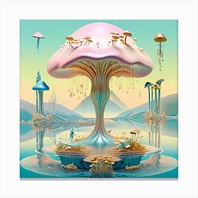 Mushroom Island 1 Canvas Print