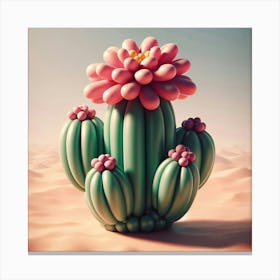 Balloon Cactus 4 Canvas Print