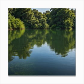 Reflection In The Water Canvas Print