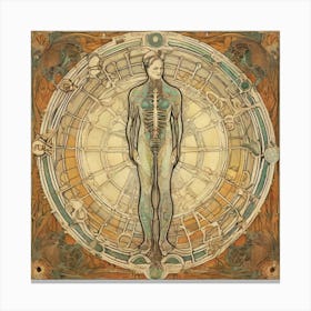 Nouveau Anatomy Series - 5 Canvas Print