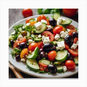 Greek Salad Canvas Print