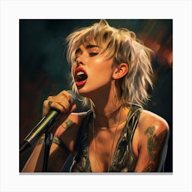 Hallelujah it's Miley Cyrus Canvas Print