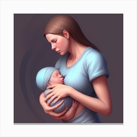 Mother And Child Canvas Print