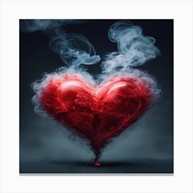 Heart Of Smoke Canvas Print