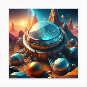 Space Station Canvas Print