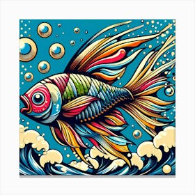 Fish Painting Canvas Print