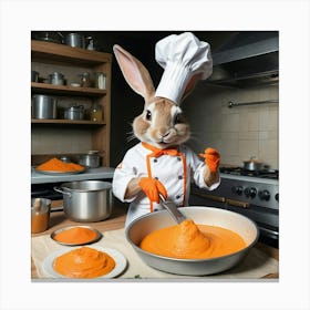 Chef Rabbit 12 Canvas Print