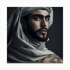 Portrait Of A Man In A Turban Canvas Print