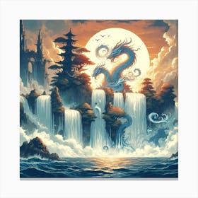 Mythical Waterfall 21 Canvas Print