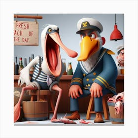 Fresh Catch Of The Day Canvas Print