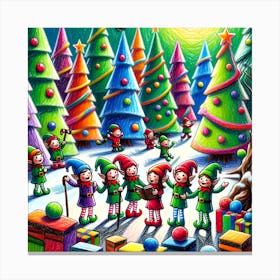 Super Kids Creativity:Christmas Elves 1 Canvas Print