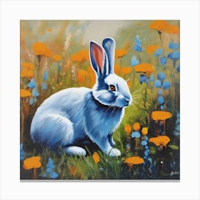 Rabbit In The Meadow Canvas Print