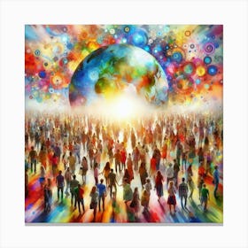 World Of People 1 Canvas Print