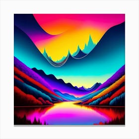 Abstract Landscape Painting 2 Canvas Print