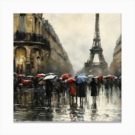 Paris In The Rain (Again) Canvas Print