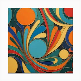 Abstract Swirls 5 Canvas Print