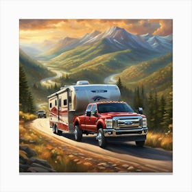 Rv Road Trip Canvas Print