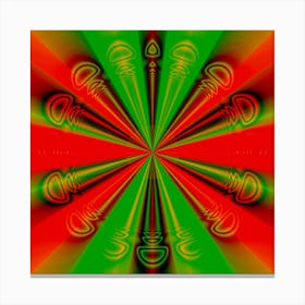 Psychedelic Art Abstract Fractal Modern Canvas Print