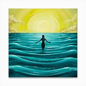 Embracing The Horizon Serene Seascape (2) Canvas Print