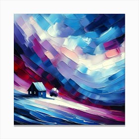 Abstract Of A House Canvas Print