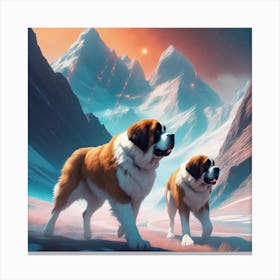 St Bernards Canvas Print