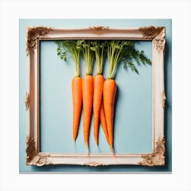 Carrots In A Frame 22 Canvas Print