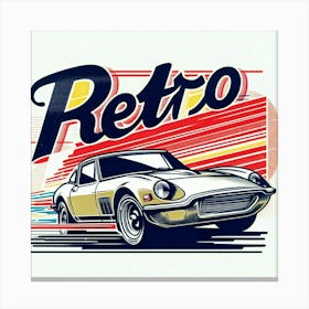 Retro t shirt image Canvas Print