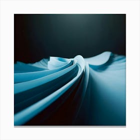 Abstract Blue Paper Canvas Print