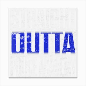 Police Officer Academy Graduation Gift Straight Outta Canvas Print