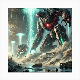 Titans Seismic Waves Canvas Print